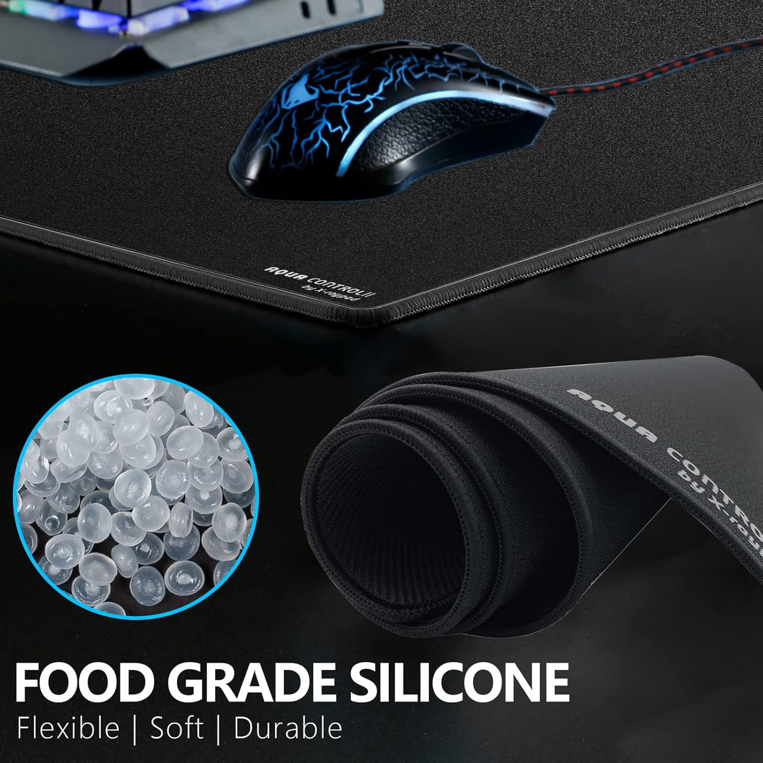 X-Raypad Aqua Control 2 Gaming Mouse Pad, Ultra-High Precision Mouse Pad with Perfect Speed and Control Capability, Consistent X and Y Glide, Designed for Fps Players with Low DPI Requirements - Image 6