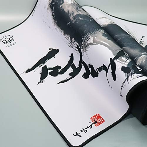 XXL Large Gaming Laptop Mouse Pad, Japanese Artisan Mouse pad Anime, Jazz 35.4 x 15.7 x 0.1 inches (900 x 400 x 3 mm) Thick Rubber Table Mat,White Mouse pad - Image 4