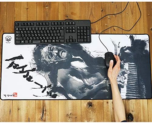 XXL Large Gaming Laptop Mouse Pad, Japanese Artisan Mouse pad Anime, Jazz 35.4 x 15.7 x 0.1 inches (900 x 400 x 3 mm) Thick Rubber Table Mat,White Mouse pad - Image 2