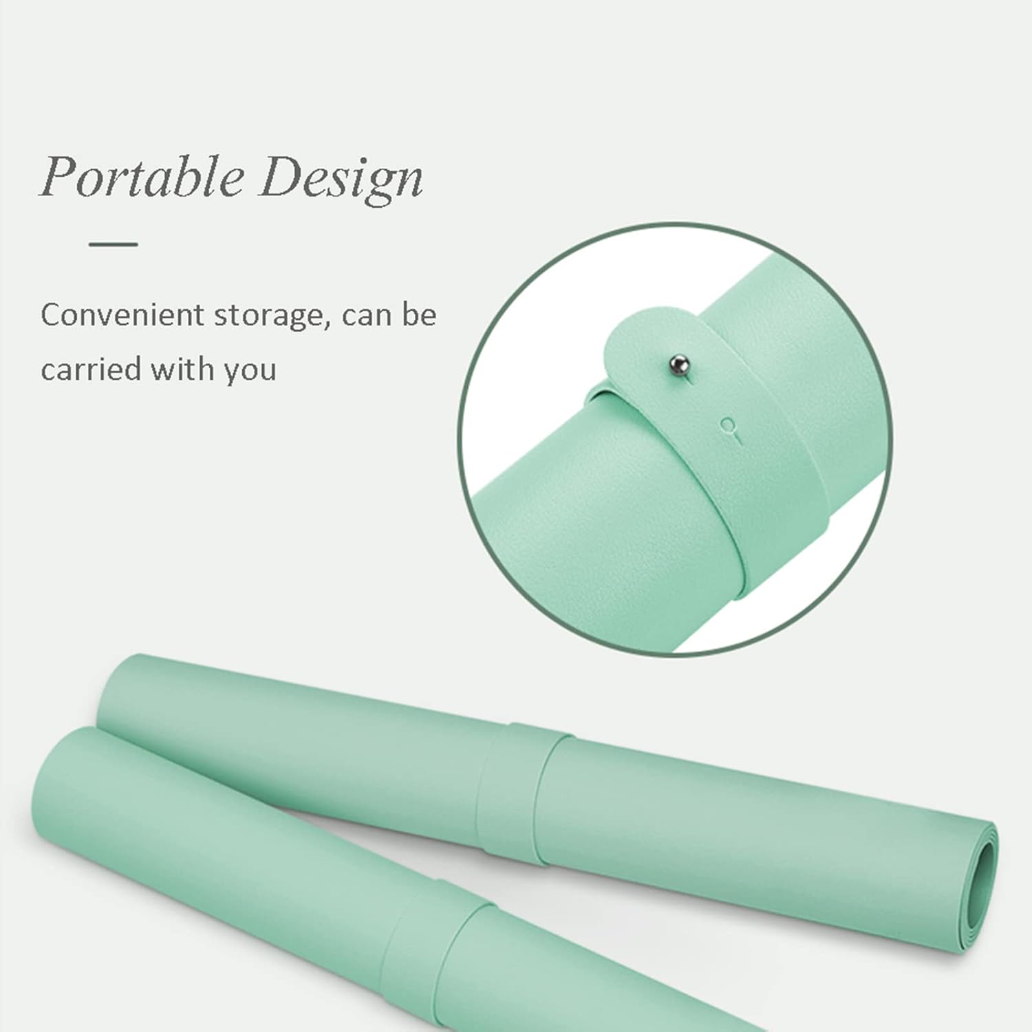 ZPEE Extra Large Waterproof Gaming Mouse Pad,Leather Mouse Mat Gaming Desk Pad Protector Large,Not-Slip Writing Mat for Table Office Home-Green 60x120cm - Image 4