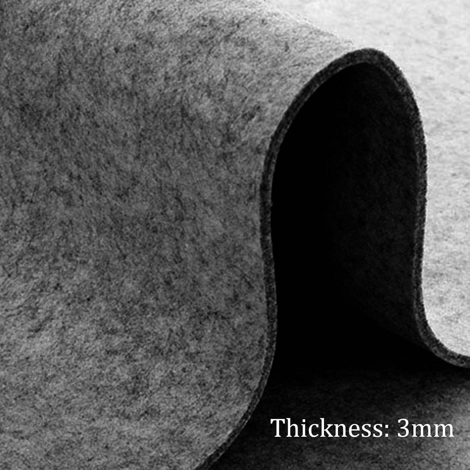 ZPEE Felt Gaming Mouse Pad Large,Not-Slip Mouse Mats for Computer Writing Mat for Desk Mice Mat Washable Keyboard Mat-Grey 60x120cm - Image 2