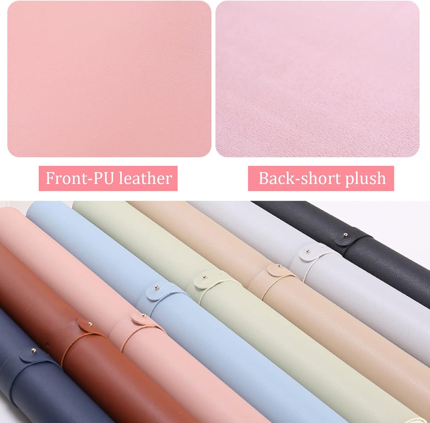 ZPEE Gaming Mouse Pad Large,Pu Leather Mouse Mats for Computer Gaming Not-Slip Desk Pad Protector Waterproof Keyboard Mat Writing Mat for Table-H 50x100cm - Image 2