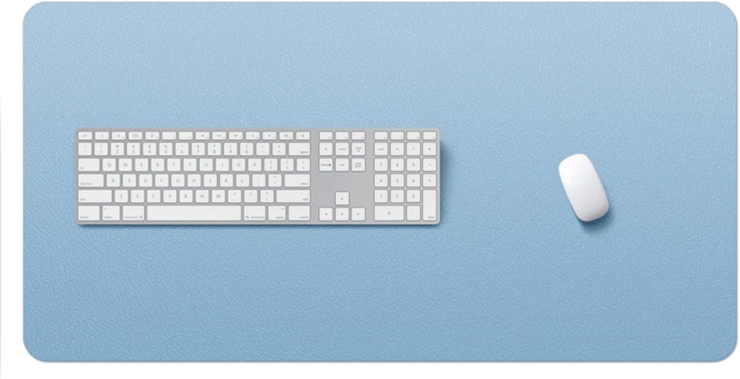 ZPEE Leather Gaming Mouse Pad Large,Extra Large Not-Slip Mouse Mat Water Proof,Short Plush Back Writing Mat for Table Desk Pad Protector-Pink 90x45cm - Image 6