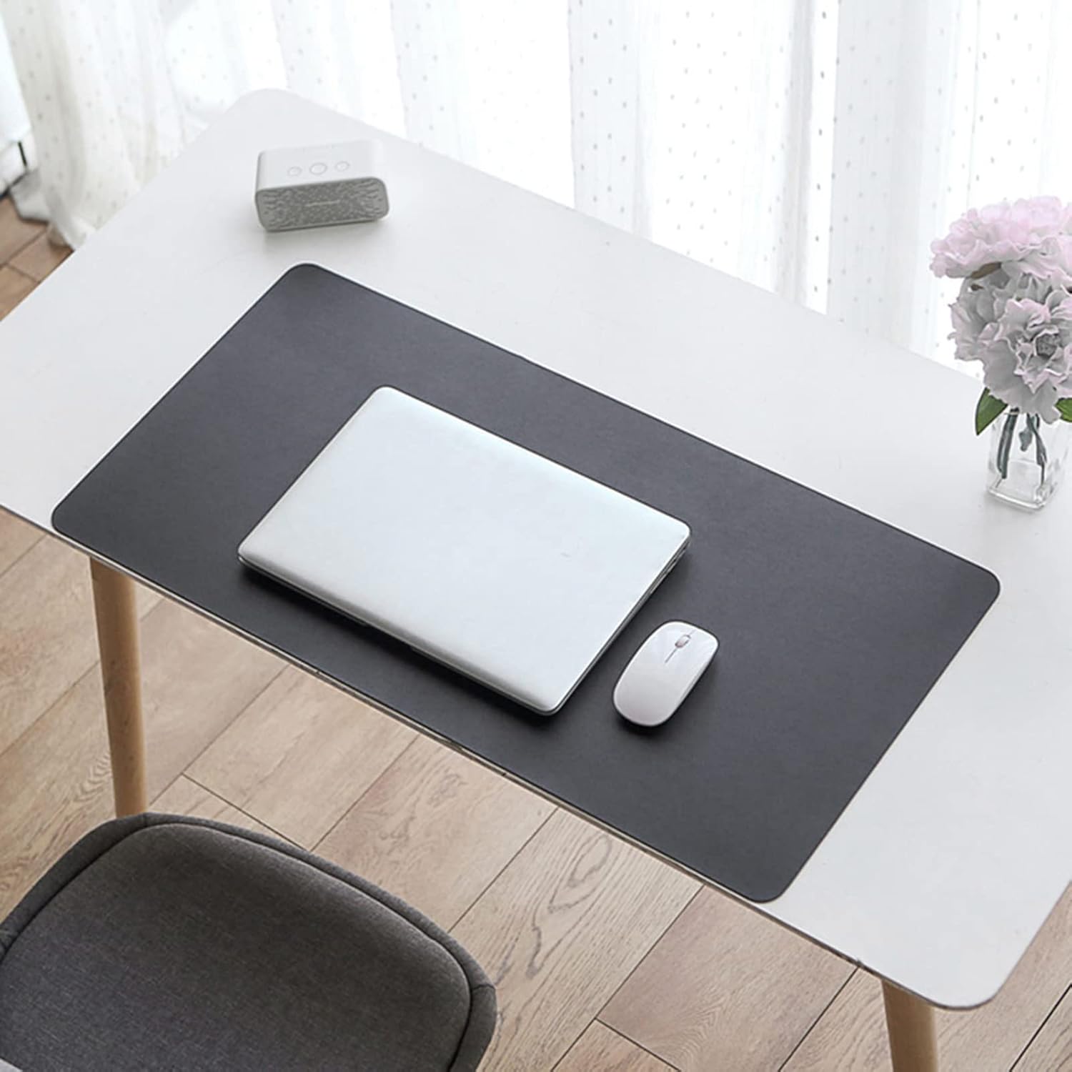 ZPEE Leather Mouse Pads for Desk,Gaming Mouse Pad Large Waterproof Mouse Mat for Computer Keyboard Mat Not-Slip Writing Mat Table Mat-Blue 100x50cm - Image 9