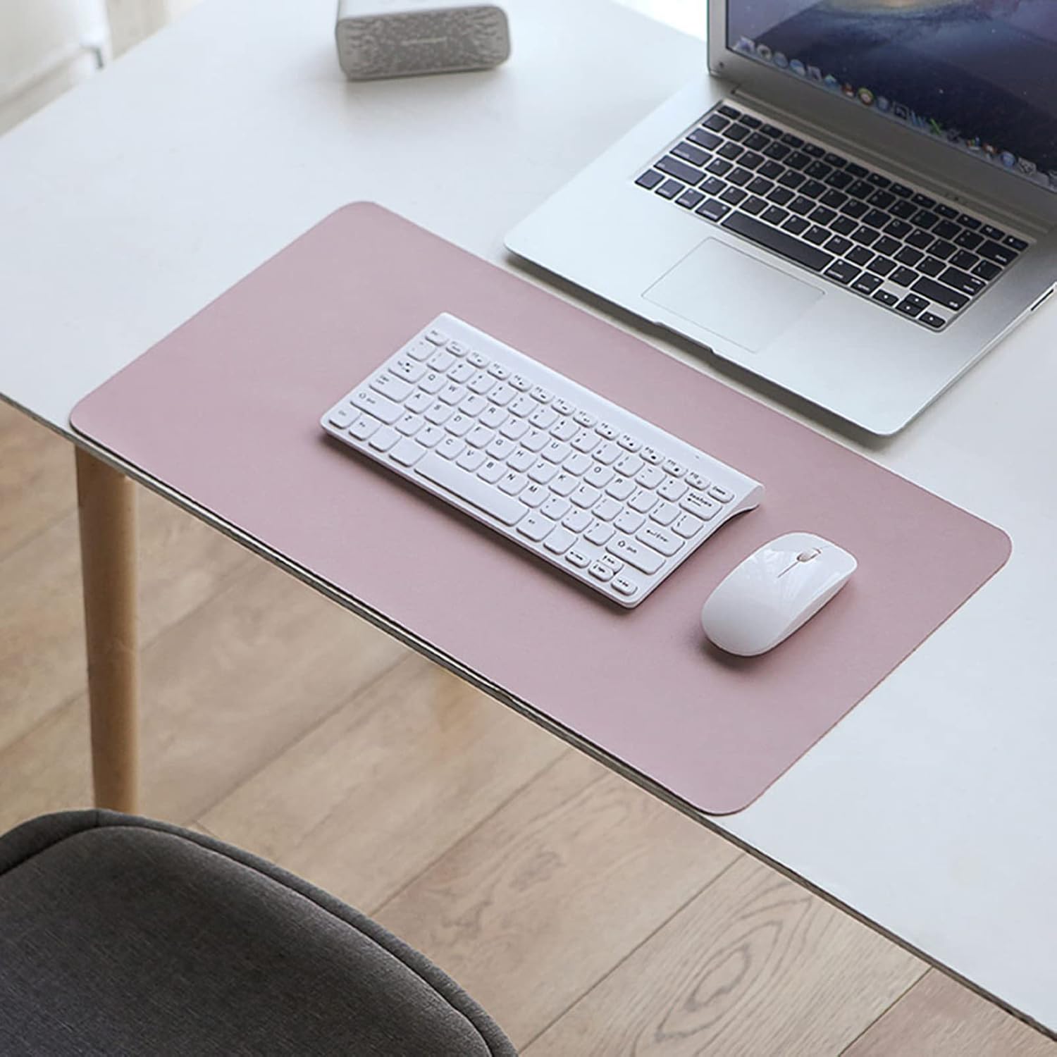 ZPEE Leather Mouse Pads for Desk,Gaming Mouse Pad Large Waterproof Mouse Mat for Computer Keyboard Mat Not-Slip Writing Mat Table Mat-Blue 100x50cm - Image 6