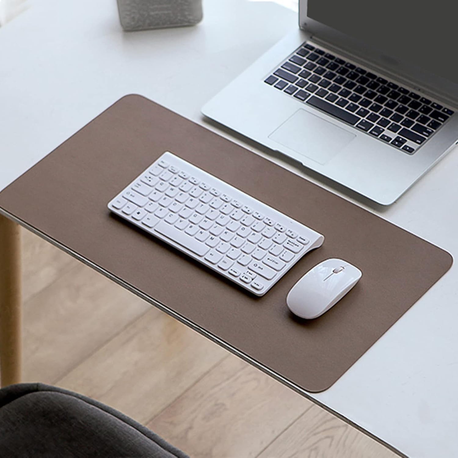 ZPEE Leather Mouse Pads for Desk,Gaming Mouse Pad Large Waterproof Mouse Mat for Computer Keyboard Mat Not-Slip Writing Mat Table Mat-Blue 100x50cm - Image 8