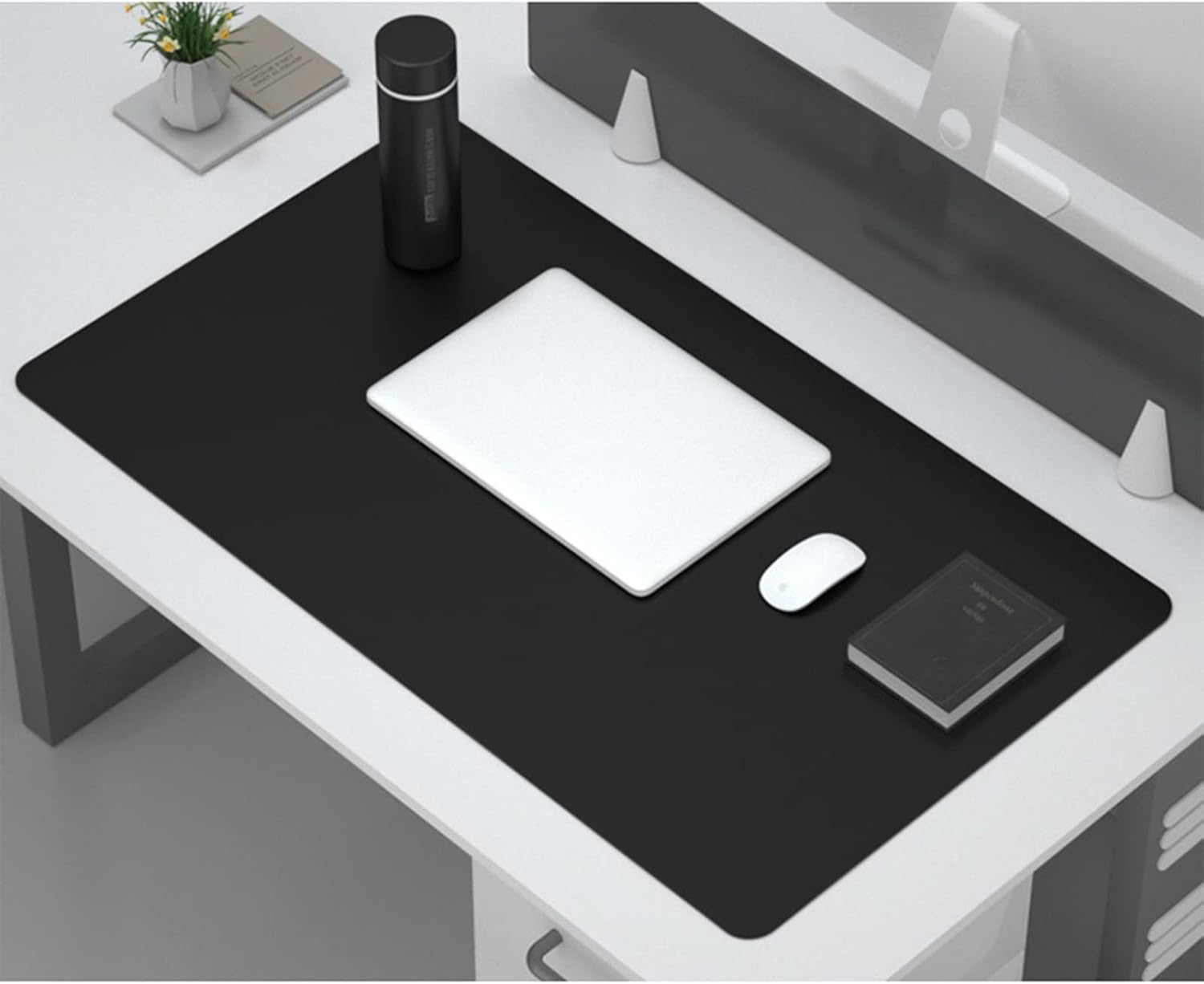 ZPEE Waterproof Mouse Mats for Computer,Not-Slip Gaming Mouse Pad Large Extra Large Writing Mat Study Working Keyboard Mat-H 100x50cm - Image 3